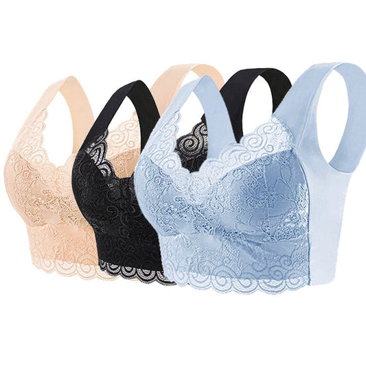 🔥【Set de 4】Sutien nou pentru femei confortabil și respirabil (4 bucăți)>Potrivit femeilor peste 40 de ani