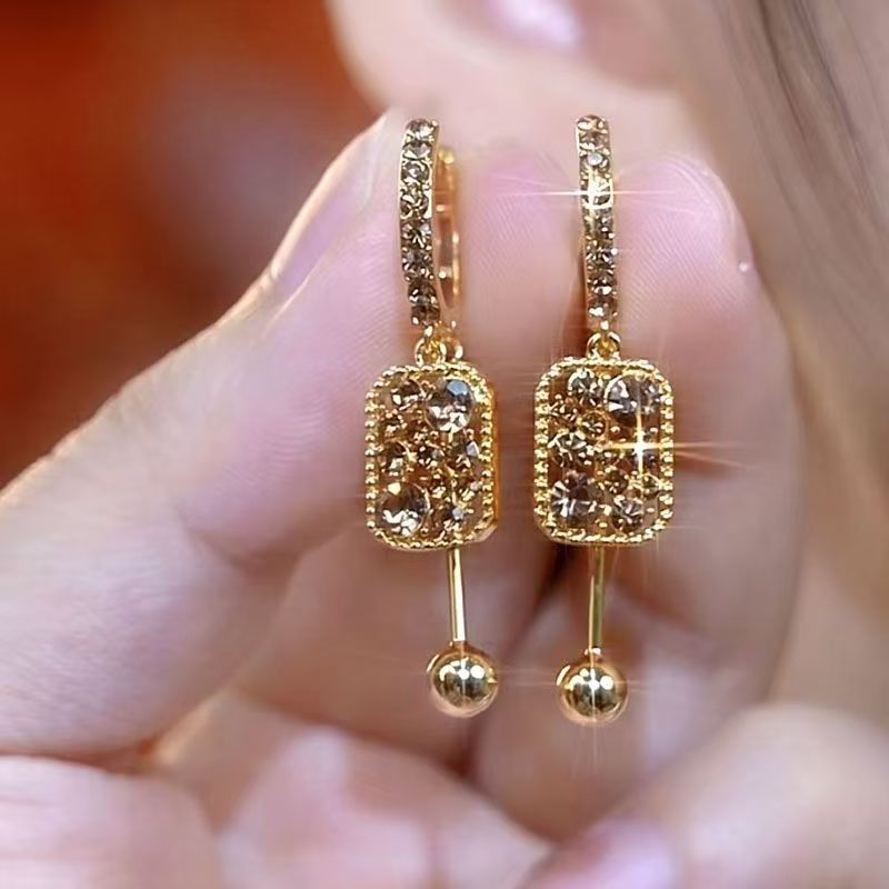【Cumpărați 1, primiți 1 gratuit】Cercei eleganti, rafinati si luxosi cu diamante stralucitoare-3875329