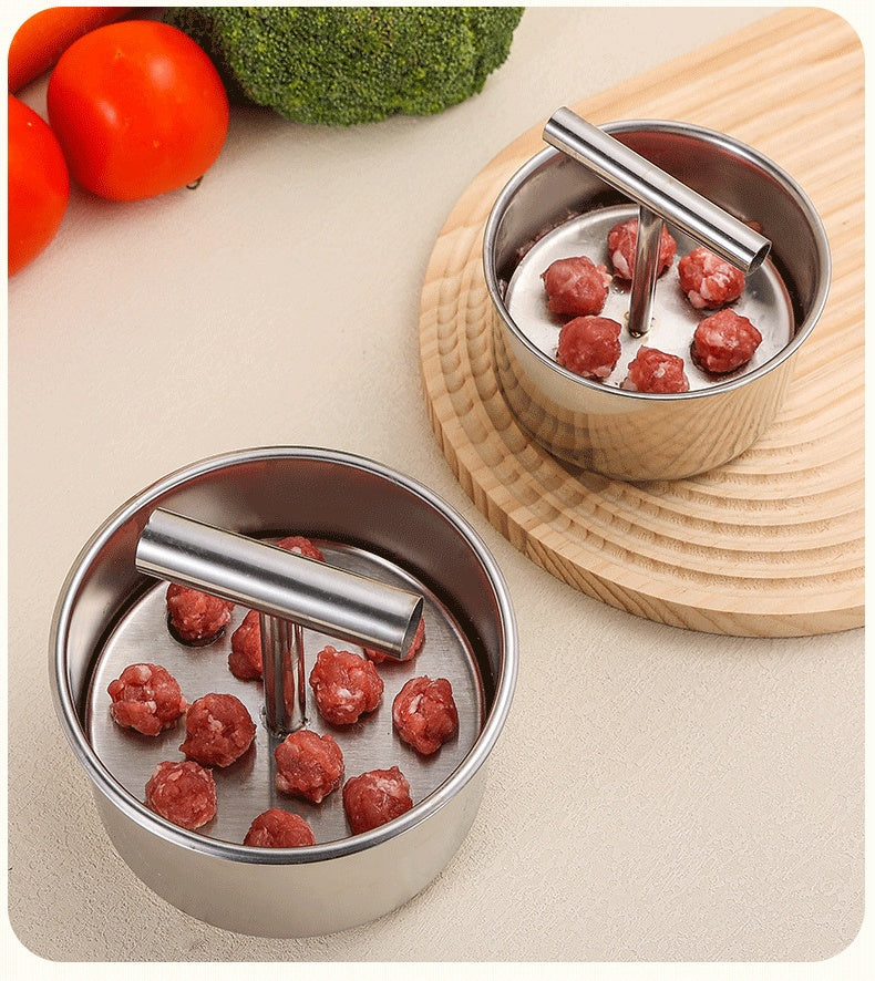 【Cumpărați 1 obțineți 1 gratuit】Formator din oțel inoxidabil pentru chiftele, ustensilă practică pentru bucătărie – ideal pentru chiftele de carne și pește🍖🐟--3861139