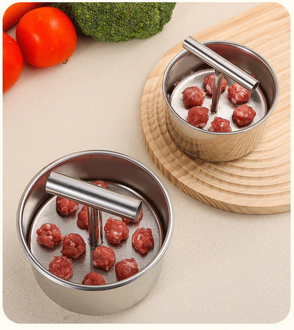 【Cumpărați 1 obțineți 1 gratuit】Formator din oțel inoxidabil pentru chiftele, ustensilă practică pentru bucătărie – ideal pentru chiftele de carne și pește🍖🐟--3861139