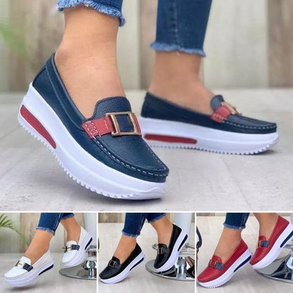 🩰【Reducere Limitată】Pantofi Femei Confortabili Cu Talpă Groasă și PU, Stil Casual-
