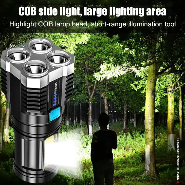 🔥🔥Snažna rasvjeta Four Lights USB punjiva svjetiljka
