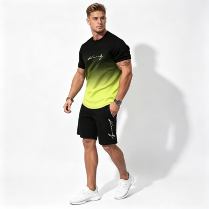 Novo za 2026.: 🌬️🏃‍♂️【S-6XL】Muški prozračni, brzosušeći sportski set (majica + kratke hlače) — Ostanite suhi tijekom vježbanja、moderan i atraktivan.