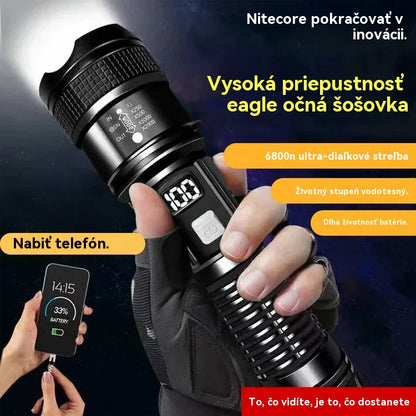 🔥Top hit【Zľava 50%】🔦2026 Nový vonkajší hliadkový reflektor, výkonné svietidlo, dlhé svietenie
