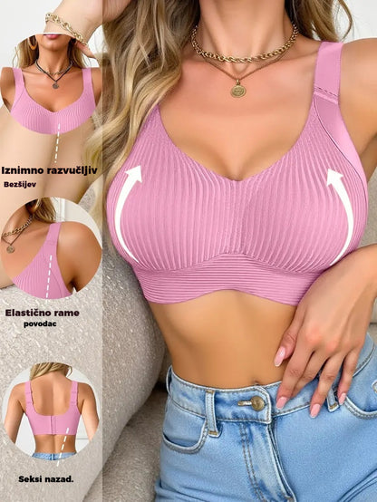 🔥【40-120 kg】👙【Pakiranje od 3】Ženski čipkasti grudnjak s visokom potporom