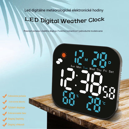 🕰️ Predaje prekročili 50 000 kusov! 🛏️ Časovo obmedzená 50% zľava! Digitálne hodiny s dvojitým použitím pre domácnosť/kanceláriu: Jemné budenie, rozlúčte sa s otravnými budíkmi! Nastaviteľný jas, tichá prevádzka v noci. 🌙
