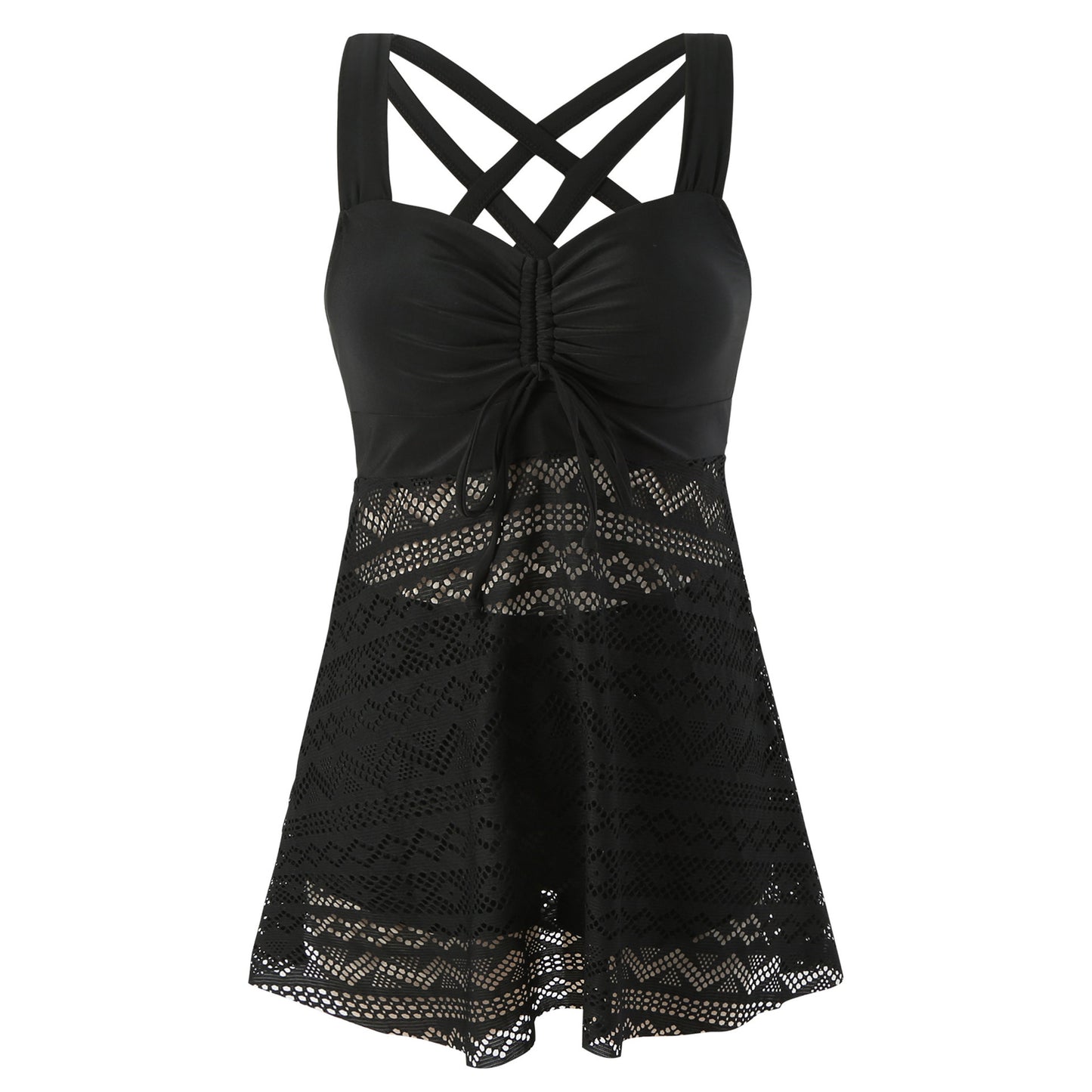 🩱🌴【S-4XL】🔥🔥Costum de baie dintr-o singură piesă, cu spate descuiat, din dantelă subțire 2025