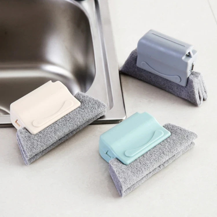 【3 piezas】🧽 Cepillo limpiador de ranuras para ventanas, práctico, eficaz y reutilizable