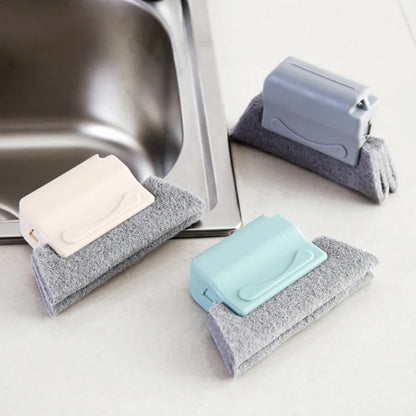 【3 piezas】🧽 Cepillo limpiador de ranuras para ventanas, práctico, eficaz y reutilizable