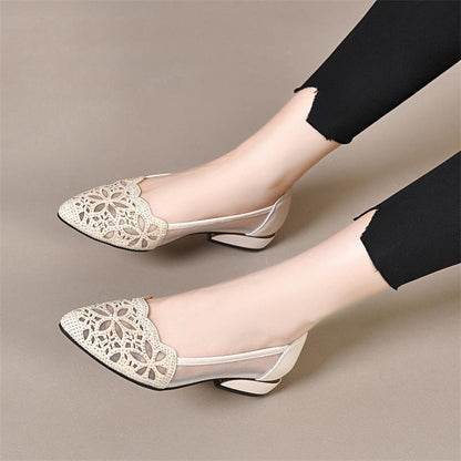 【35-40】Toc gros de damă, talpă moale, talpă moale, pantofi tupiți-3969495