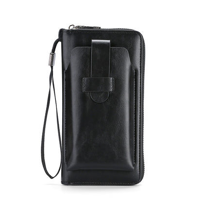 💼【Reducere pe timp limitat】 Portofel multifuncțional pentru bărbați, realizat manual din piele naturală, în stil nou-3876489
