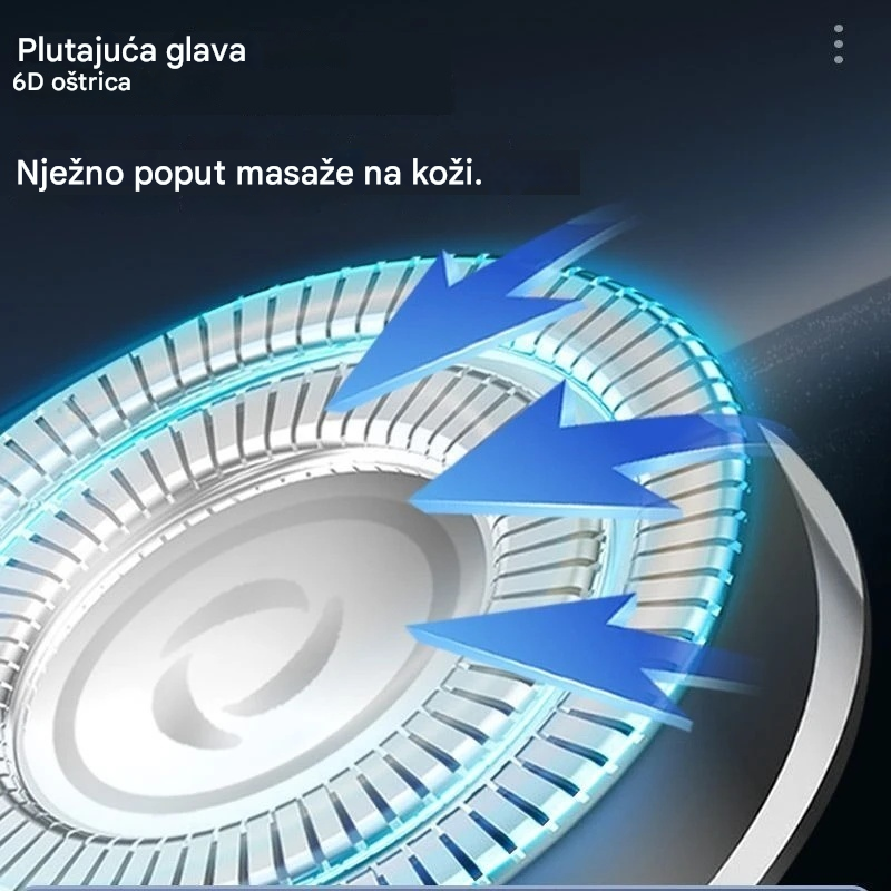 🧡【Vremenski ograničena ponuda: 50% popusta s besplatnom dostavom】Mini prijenosni magnetski vodootporni električni brijač s dvostrukom oštricom za muškarce - plaćanje pouzećem