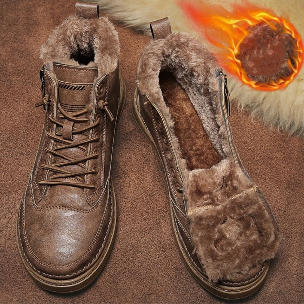 【49% OFF】🔥【39-44】Pantofi plat cald impermeabil cald-3849217
