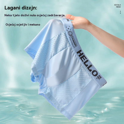 [Kupite 6, dobijte 6 gratis] 🔵 Muške bokserice od prozračne mrežaste tkanine Ice Silk - Plaćanje pouzećem