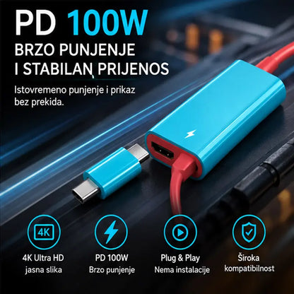 🔥 OGRANIČENA PONUDA: 50% popusta! 🔥 USB-C na HDMI adapter za Switch
