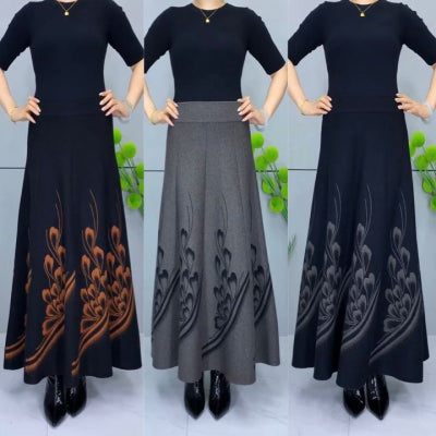👗🎀【Reducere pe timp limitat】【S-3XL】2024 fustă de lână îngroșată de toamnă și iarnă nouă pentru femei-3854998