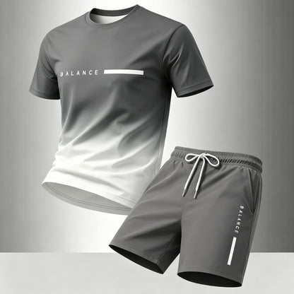 Nuevo conjunto de verano de manga corta de algodón puro multicolor para hombre 2026