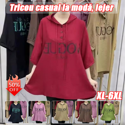 💞🔥2025 summer new casual fashion coat, fashionable and versatile loose and flesh-covering letter printed T-shirt
