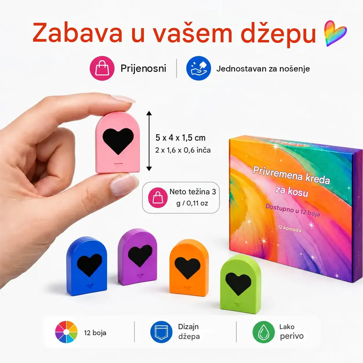 🌈🪮Kompaktna boja za kosu u prahu s 12 nijansi za brzo bojenje