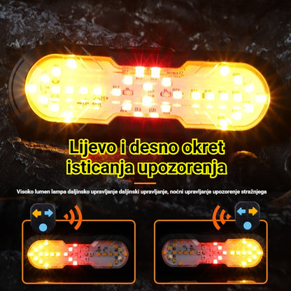 😀【Kupite jedan, dobijte jedan gratis】Novi multifunkcionalni bežični alarm s daljinskim upravljačem, pogodan za pokazivače smjera na biciklu