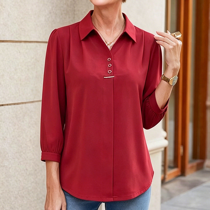 💓👚【3 najbolje recenzije u trgovini】Šifonska košulja, ležeran i moderan stil