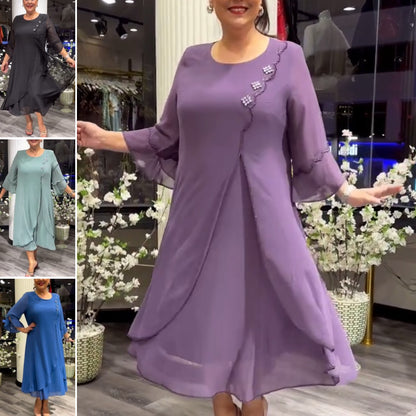 ❤️❤️【Vremenski ograničena ponuda】【S-5XL】👗👗2026 Nova visokokvalitetna šifonska haljina