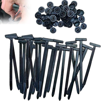 🔧🚗【70 piezas】Hebilla universal para bridas de nailon multifuncionales