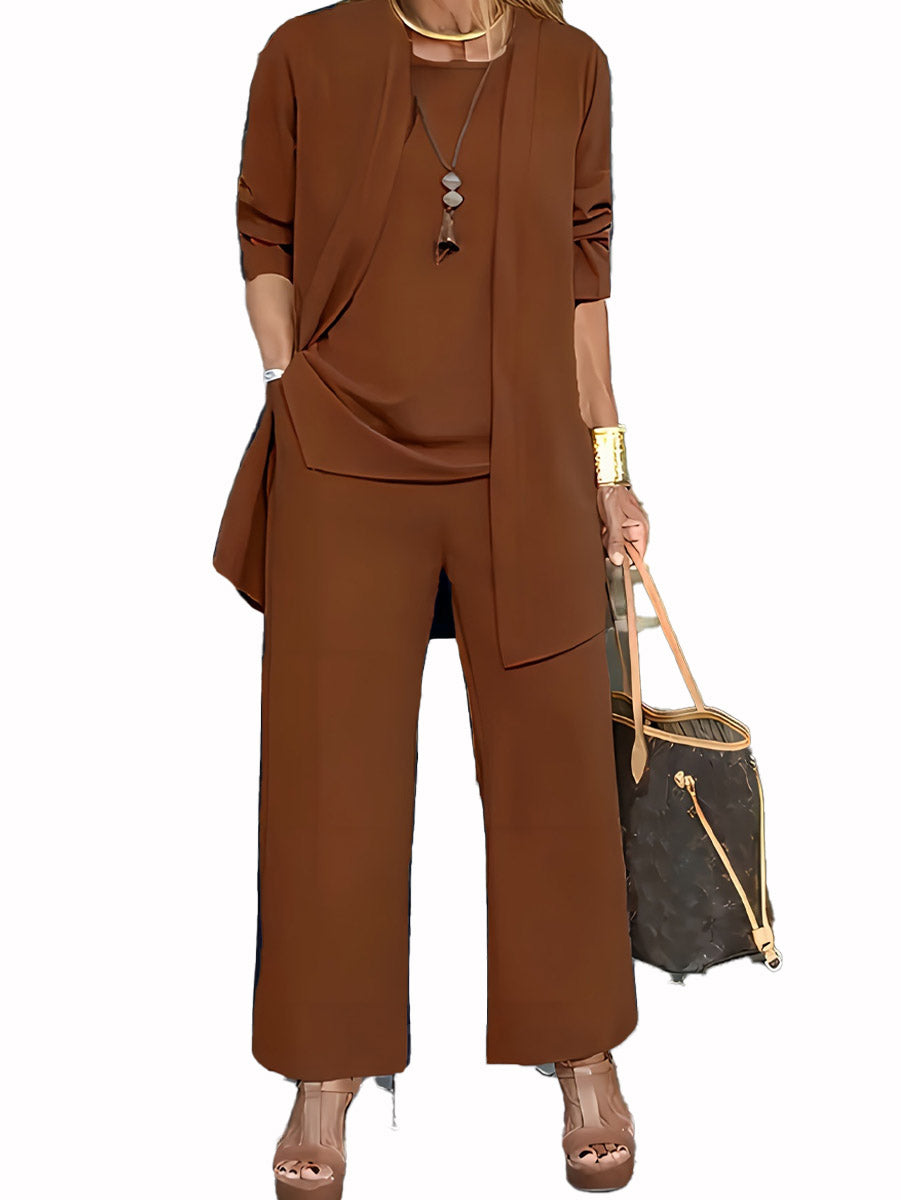 Novo za ljeto 2026. Elegantni ženski trodijelni set, dostupni svi brojevi🍂 - jakna, top, ležerne hlače