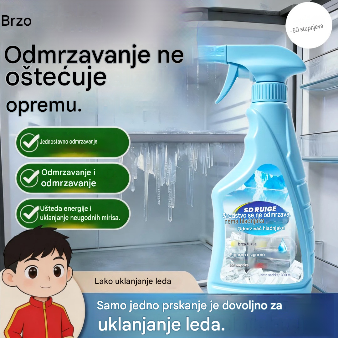 🔥🎖️【2 boce 28 €】❄️Sprej za odmrzavanje hladnjaka i uklanjanje leda