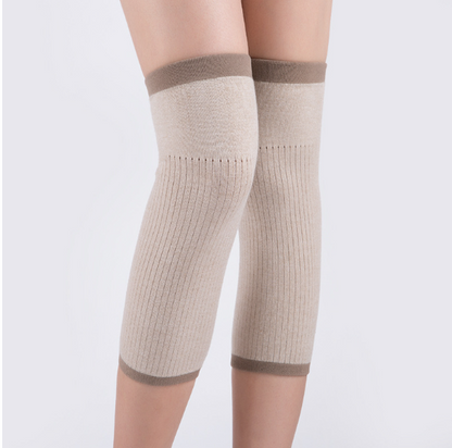 🔥【Cumpărați 1, primiți 1 gratuit】✅【40-105kg】Înveliș termic pentru genunchi din cașmir, Are elastic sus tine genunchiul sau tine de cald❤️-3872322