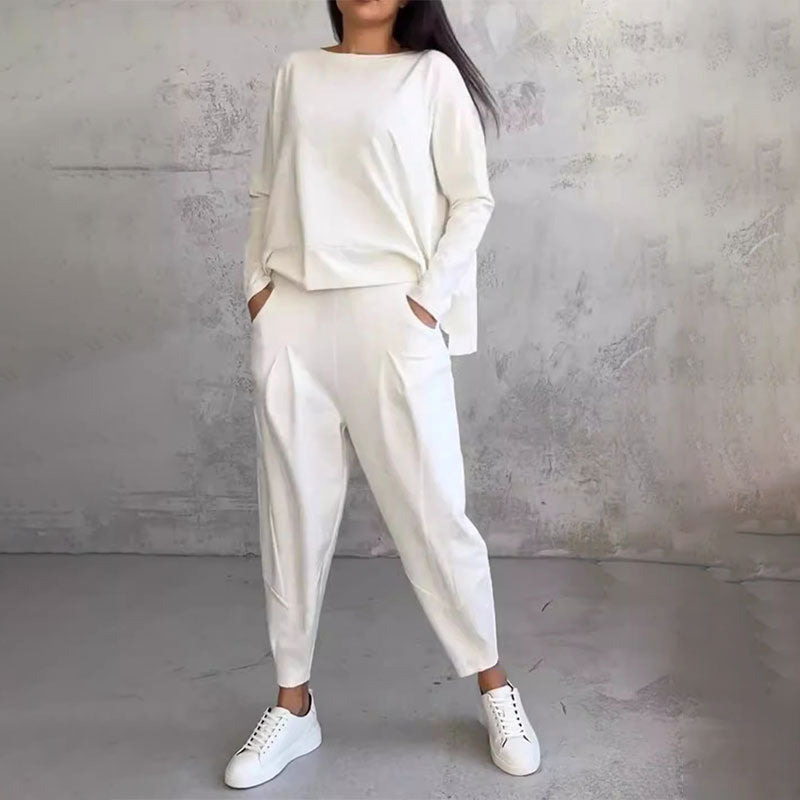 💥 50% reducere 💖 2024 nou costum pantaloni cu maneci lungi de toamna si iarna - moale si calduros 3865002