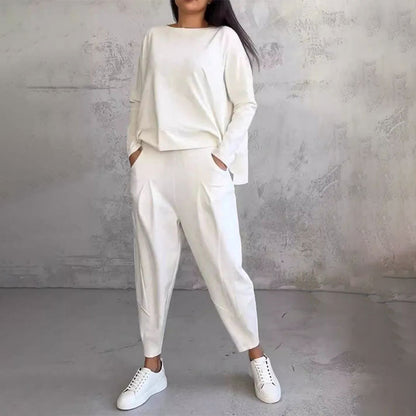 💥 50% reducere 💖 2024 nou costum pantaloni cu maneci lungi de toamna si iarna - moale si calduros 3865002