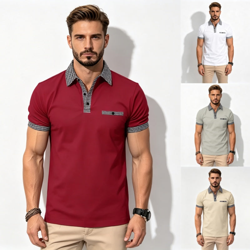 Rasprodaja 2026.💥👔【S-3XL】Muška ljetna polo majica s gumbima u boji, mekane, udobne i prozračne