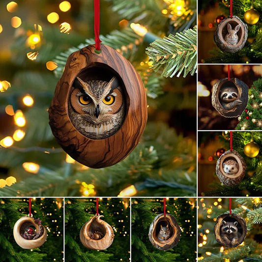 【5/10 PCS】🎄Critter Decorațiune pentru pomul de Crăciun. Decorațiune suspendată pentru animale mici-3840627