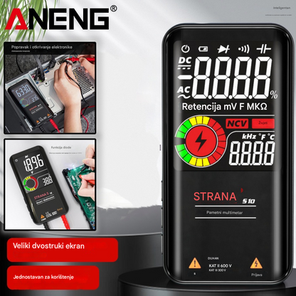 🔥【45% POPUSTA】Inteligentni digitalni multimetar, visokoprecizni automatski univerzalni multimetar sa zaštitom od pregorijevanja