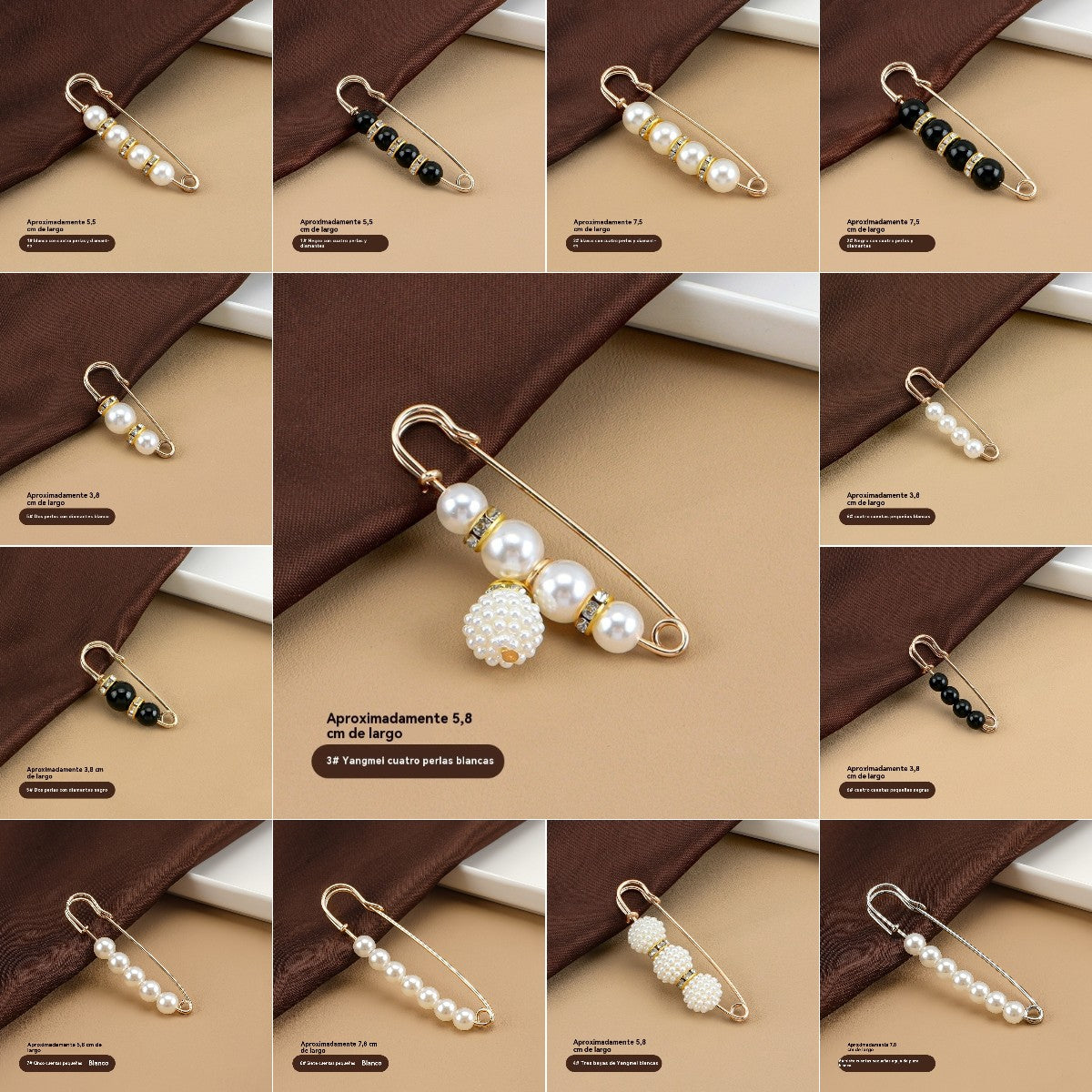 ✨【Set od 13 dijelova】🌸Set broševa s biserima: Ukrasni za kardigane i haljine