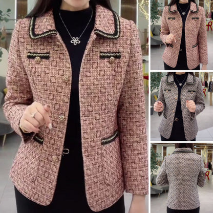 💖💥【M-4XL】Jachetă nouă de costum de damă cu rever de toamnă și iarnă
