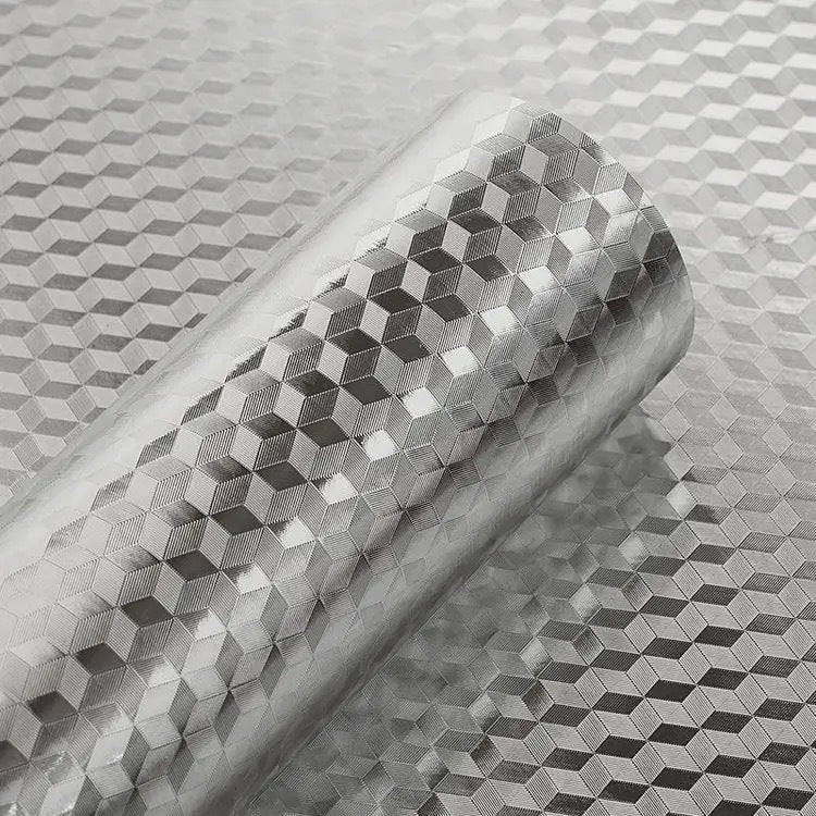 【60cm*5m】🛡️ Adhesivo de papel de aluminio removible y autoadhesivo para cocina, resistente al aceite, al calor y fácil de limpiar.