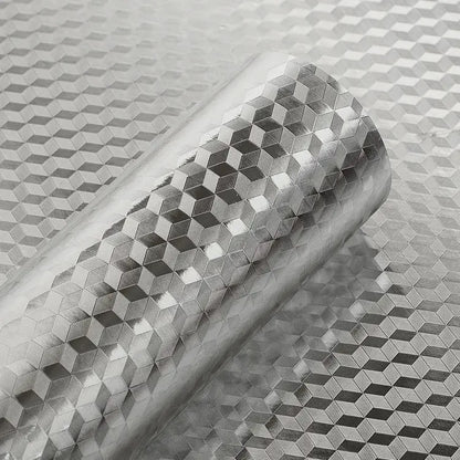 【60cm*5m】🛡️ Adhesivo de papel de aluminio removible y autoadhesivo para cocina, resistente al aceite, al calor y fácil de limpiar.
