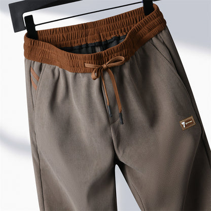 🔥🔥 【M-4XL】2025 Noi pantaloni casual bărbați din velur -- 3905129