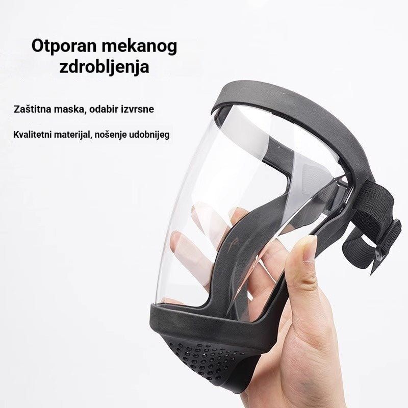 🔥Nadograđena verzija【50% popusta】💥2026 Industrijski biciklistički prozirni zaštitni štitnik za lice - otporan na zamagljivanje, isparavanja ulja i prašinu.