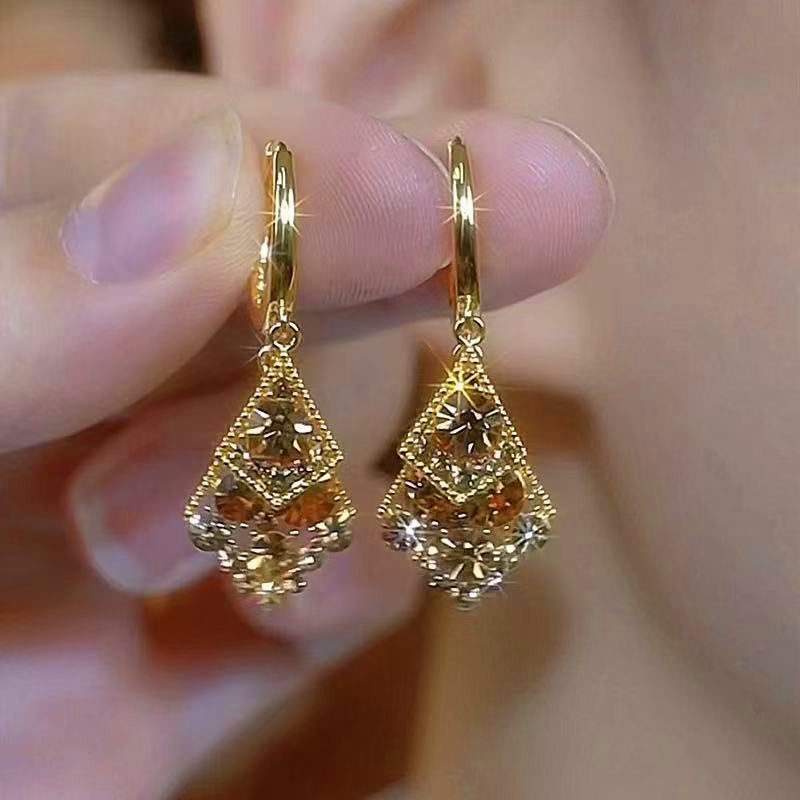 【Cumpărați 1, primiți 1 gratuit】Cercei eleganti, rafinati si luxosi cu diamante stralucitoare-3875329