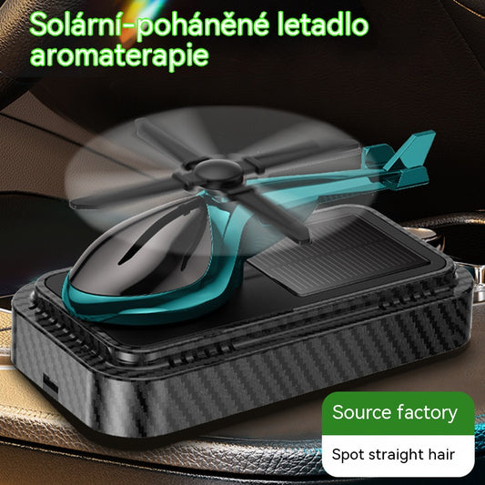 👍Osvježivač zraka s temom helikoptera, na solarni pogon, od rotirajućeg karbonskog vlakna