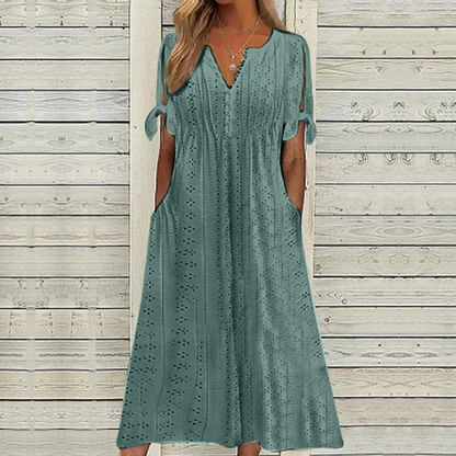 💥💥👗💋【🏆Reducere 50%】【S–5XL】😍 Rochie simplă pentru femei, mărimi mari, uni, lejeră și casual
