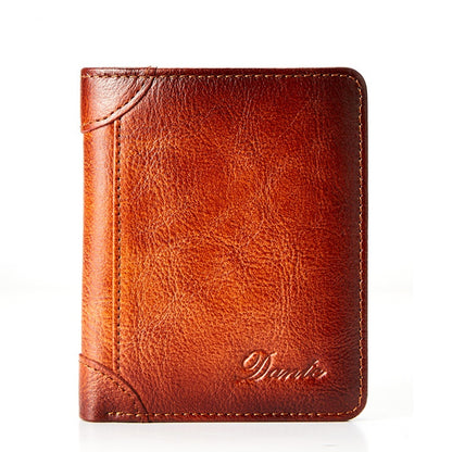 💥🔥【Vremenski ograničena ponuda: 50% popusta】👝 Vintage muški novčanik od visokokvalitetne kravlje kože, 💰s RFID funkcijom zaštite od provlačenja - vrhunski izbor za poklone