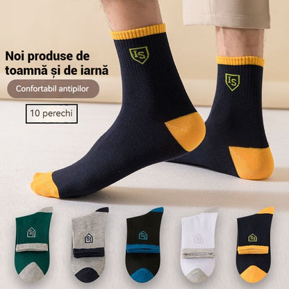 🔥🧦【10 perechi】șosete sportive casual pentru bărbați, calde, dezodorizante și care absoarbe transpirația -- 3856760