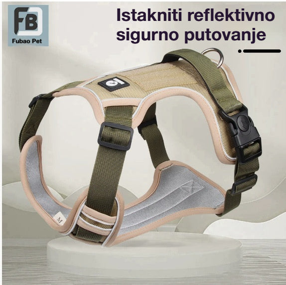 🐶🔥 【Vrijeme trajanja 50% popusta!】Prsni remen protiv zatezanja, uključuje trakcijsko uže i ogrlicu ✨ Maksimalna kontrola i sigurnost za svaku šetnju 🌙