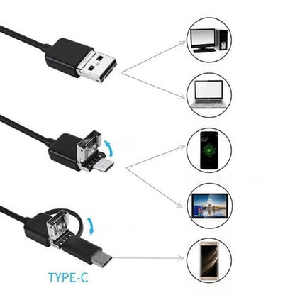 (Tip-c, USB, Micro USB) endoscop trei-în-unul 【1M】-3868678