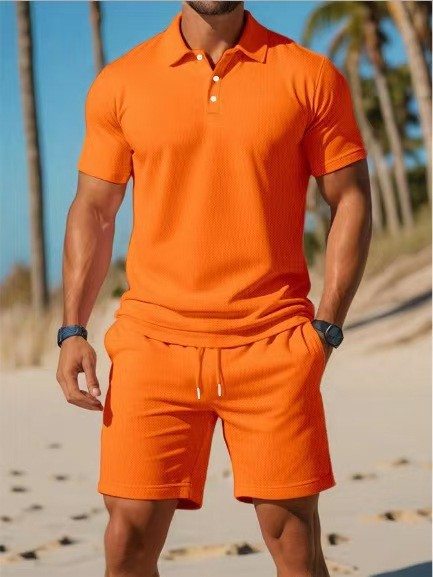 [S–3XL] Ljetni ležerni komplet kratkih rukava - polo majica i kratke hlače