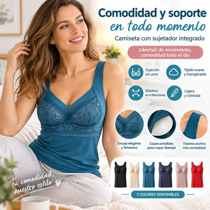 🔥Dos piezas de 28 euros❤️【L-4XL】Sujetador de encaje estilo camisola con un diseño de espalda exquisito; eleva y recoge eficazmente el busto para evitar la flacidez ✅【Recomendado por médicos】